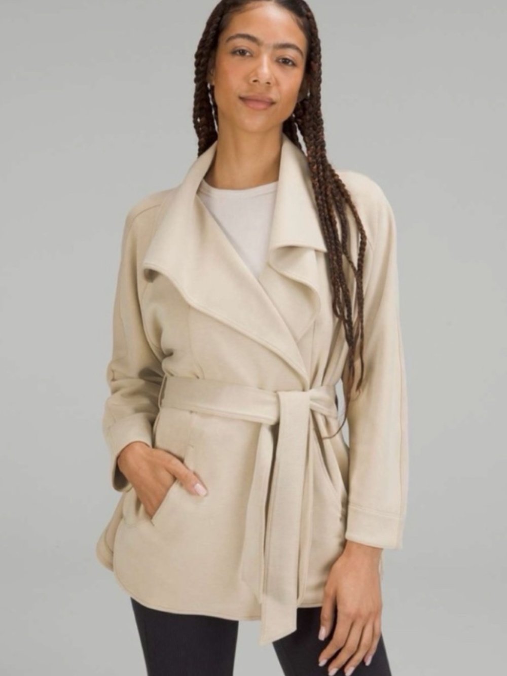 Lululemon Softstreme Belted Wrap Trench  - M/L